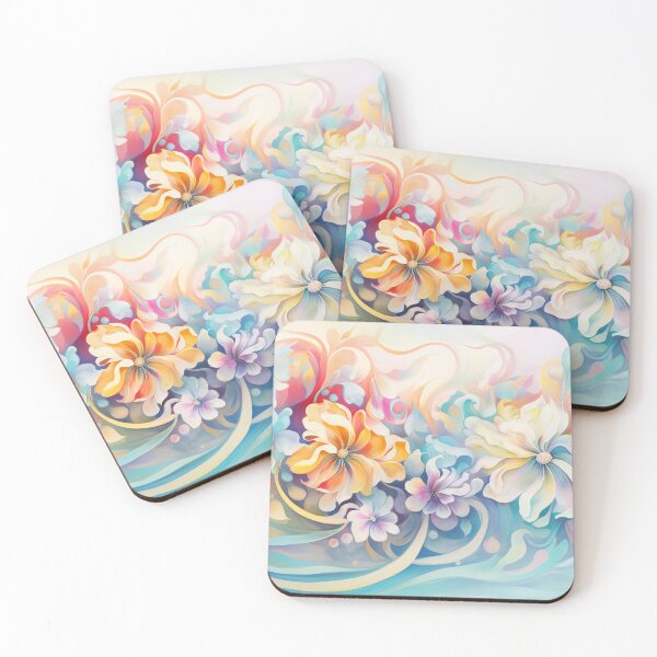 Item preview, Ethereal Bright and Vibrant Fantasy Flowers designed and sold by Lamarcy.