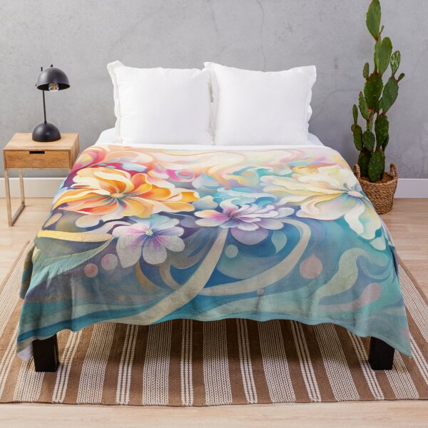 Item preview, Ethereal Bright and Vibrant Fantasy Flowers designed and sold by Lamarcy.