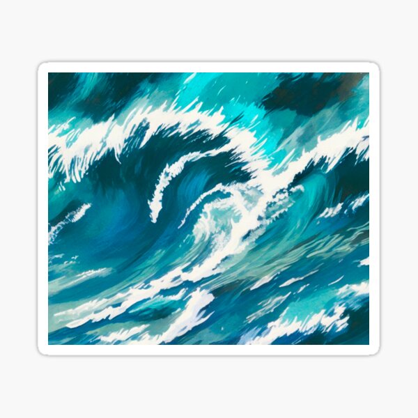 Item preview, Blue Ocean Waves designed and sold by Timegraf.