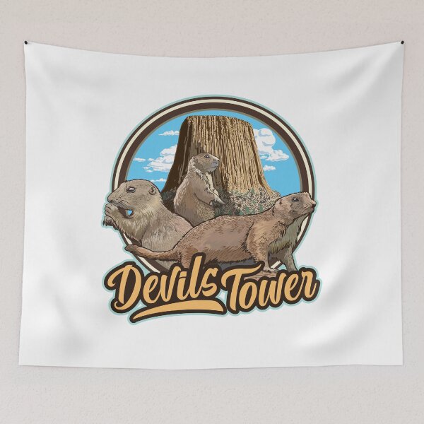 Item preview, Prairie Dogs at Devils Tower National Monument Wyoming  designed and sold by SunNoonPark.