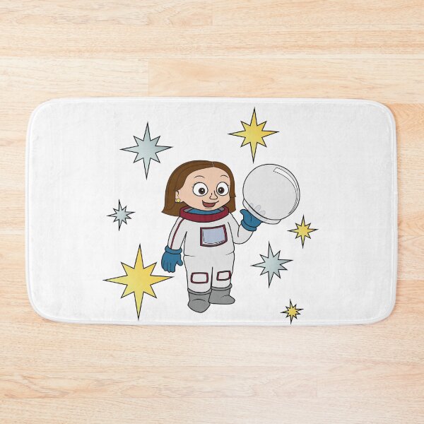 Item preview, Astronaut girl (brunette) and stars  designed and sold by ThingsByNin.