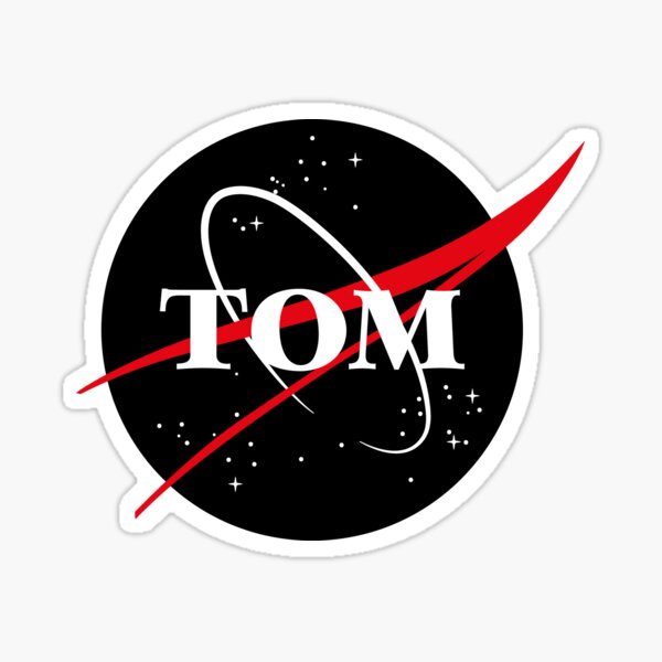 "TOM x SPACE" Sticker by EndlessMoira Redbubble