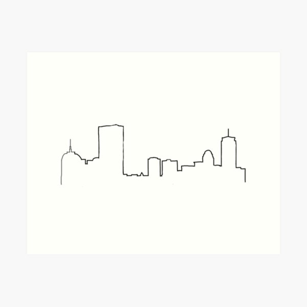Boston Skyline Art Print