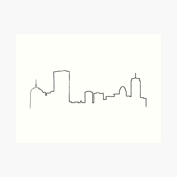 Boston Skyline Art Print