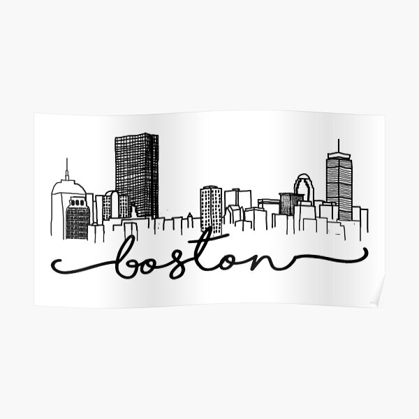 Boston Skyline Poster