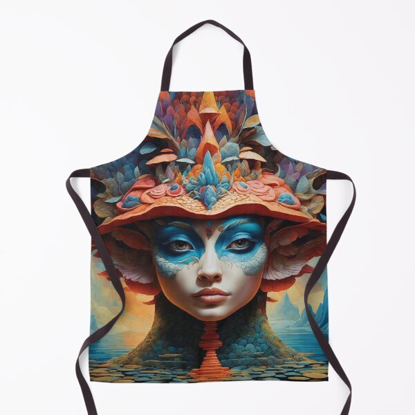 Item preview, Psychedelic Mushroom Portraits: A Trippy Delight 12 designed and sold by TheTechnoCanvas.