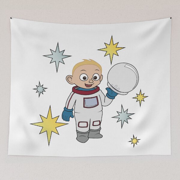 Item preview, Astronaut (blonde boy) and stars  designed and sold by ThingsByNin.