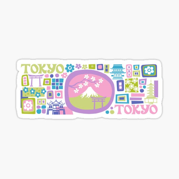 Tokyo - cool graphic design Sticker