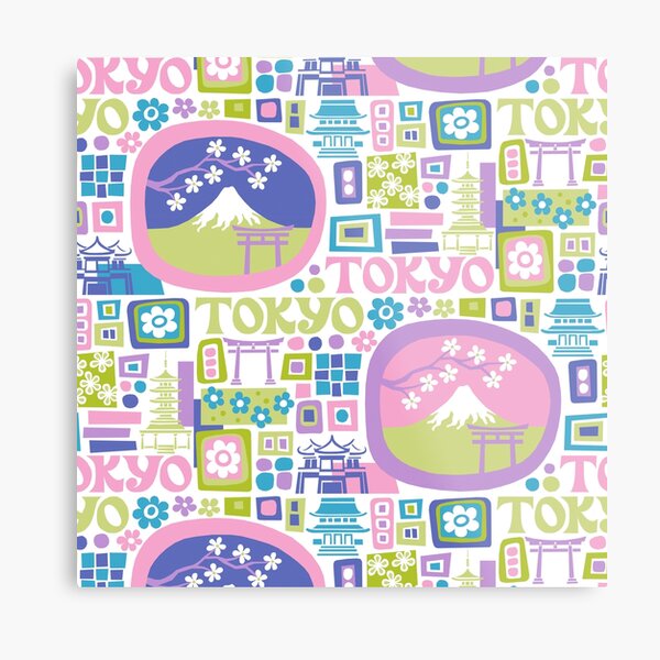 Tokyo - cool graphic design Metal Print