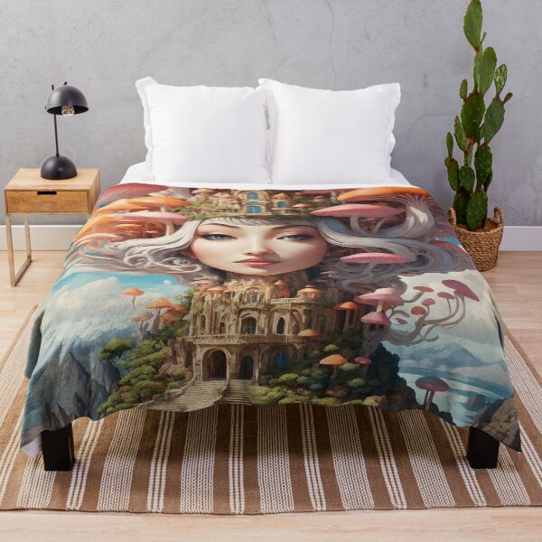 Item preview, Psychedelic Mushroom Portraits: A Trippy Delight 14 designed and sold by TheTechnoCanvas.