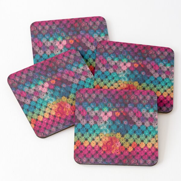 Item preview, Colorful Crochet squares designed and sold by PaperieJennifer.