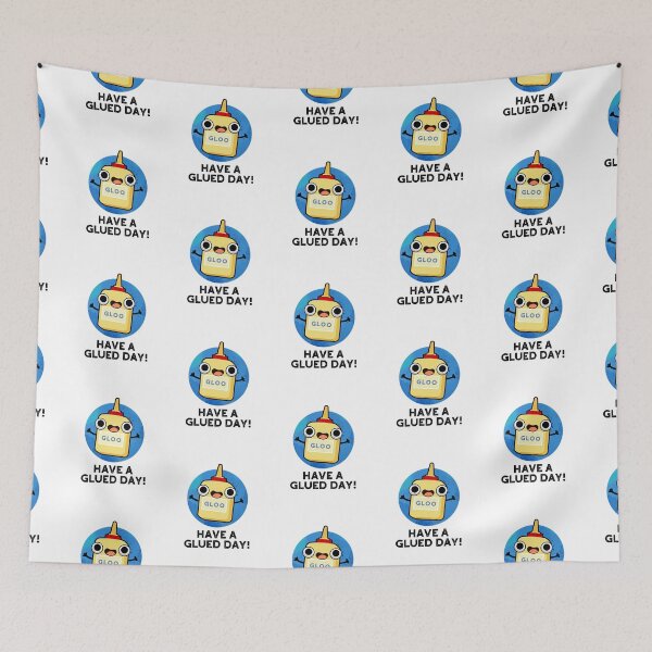 Item preview, Have A Glued Day Funny Glue Puns  designed and sold by punnybone.