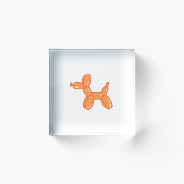 Item preview, Preppy orange balloon animal designed and sold by Preppy Positivity.