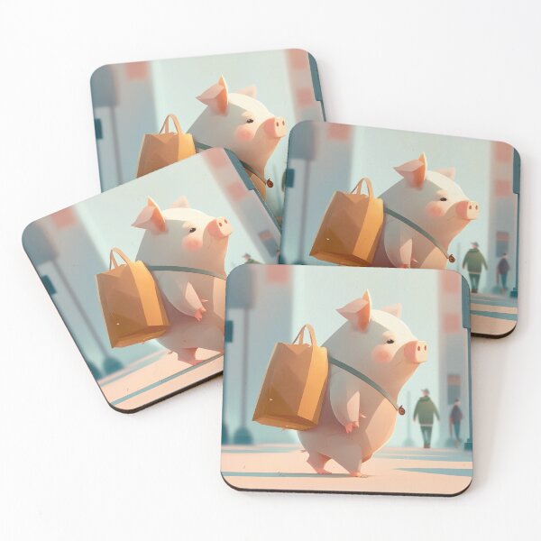 Item preview, Piggy's Shopping Spree designed and sold by Wallbreaker Pig.