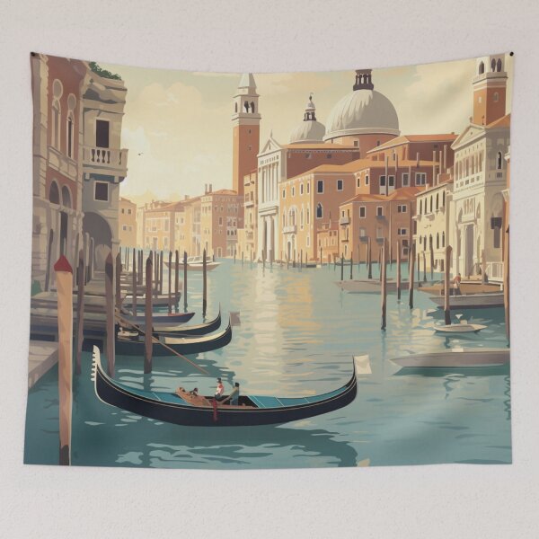 Item preview, A Vintage Travel Illustration of Venice - Italy designed and sold by GoodOldVintage.