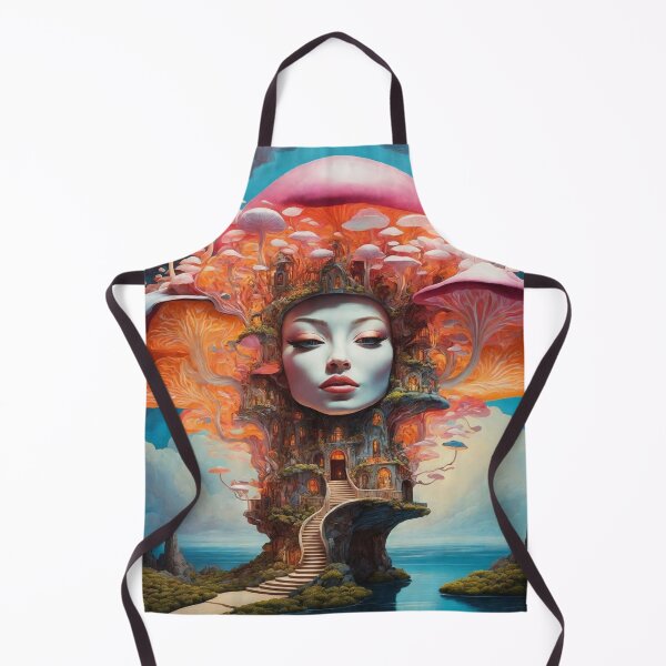 Item preview, Psychedelic Mushroom Portraits: A Trippy Delight 17 designed and sold by TheTechnoCanvas.