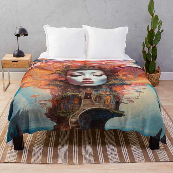 Item preview, Psychedelic Mushroom Portraits: A Trippy Delight 17 designed and sold by TheTechnoCanvas.