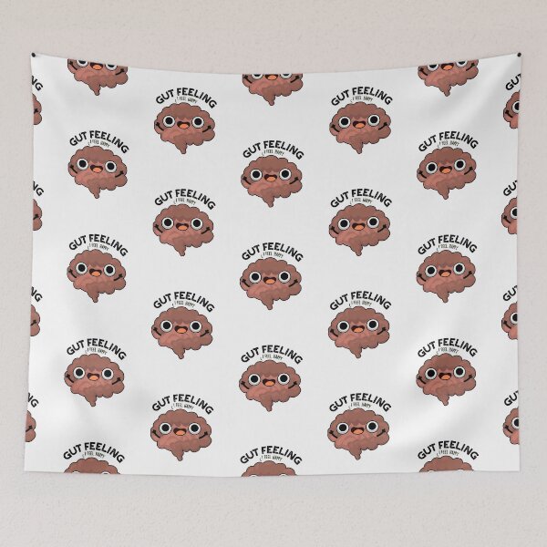 Item preview, Gut Feeling Funny Anatomy Intestine Puns  designed and sold by punnybone.