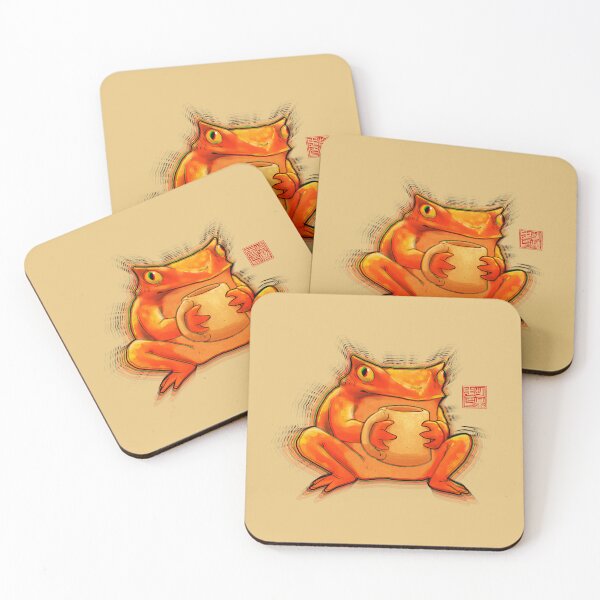 Item preview, too much coffee frog aura designed and sold by DingHuArt.