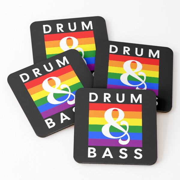 Item preview, DRUM & BASS  - Rainbow Flag (dark print)  designed and sold by Discothreadz.