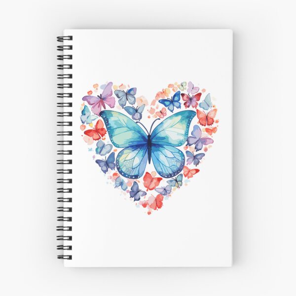 Item preview, Butterfly Heartbeat - Blue Watercolor type designed and sold by TheKinEmporium.