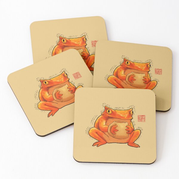 Item preview, too much coffee frog aura designed and sold by DingHuArt.