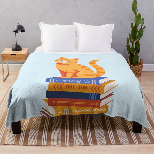 Item preview, Orange Cat on Books designed and sold by nyccatmom.