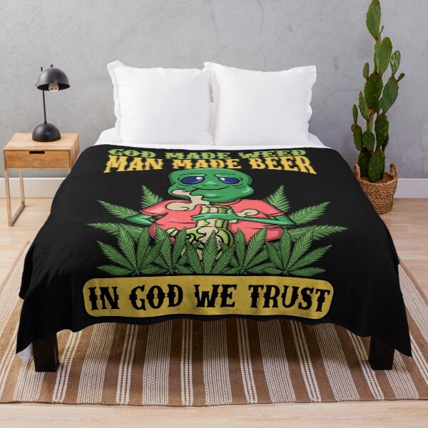 Item preview, God Weed Funny Cannabis Alien designed and sold by woormle.