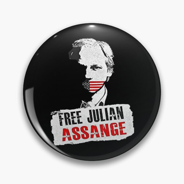Item preview, Free Julian Assange     designed and sold by gloria-newel.