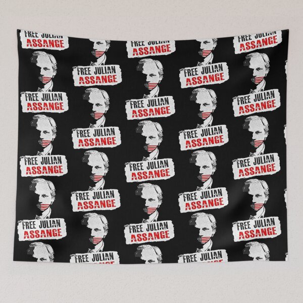 Aperçu de l'œuvre Libérez Julian Assange créée et vendue par gloria-newel.