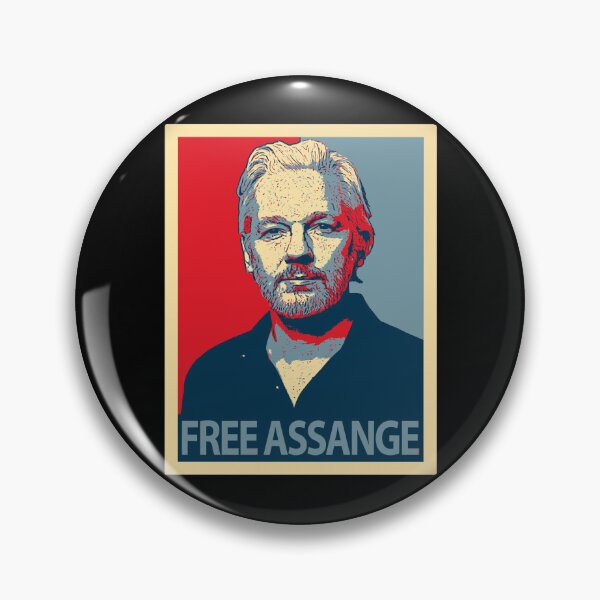 Item preview, Free Julian Assange     designed and sold by gloria-newel.
