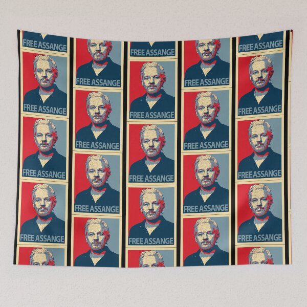 Aperçu de l'œuvre Libérez Julian Assange créée et vendue par gloria-newel.