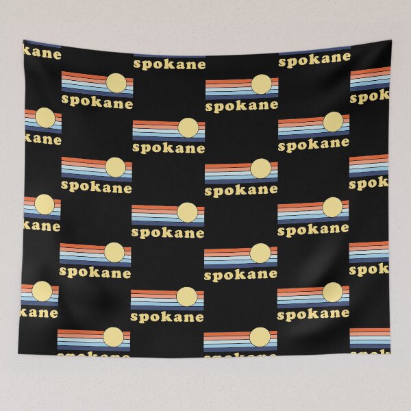Item preview, Spokane Washington Retro Travel Decal designed and sold by hale-yfren.