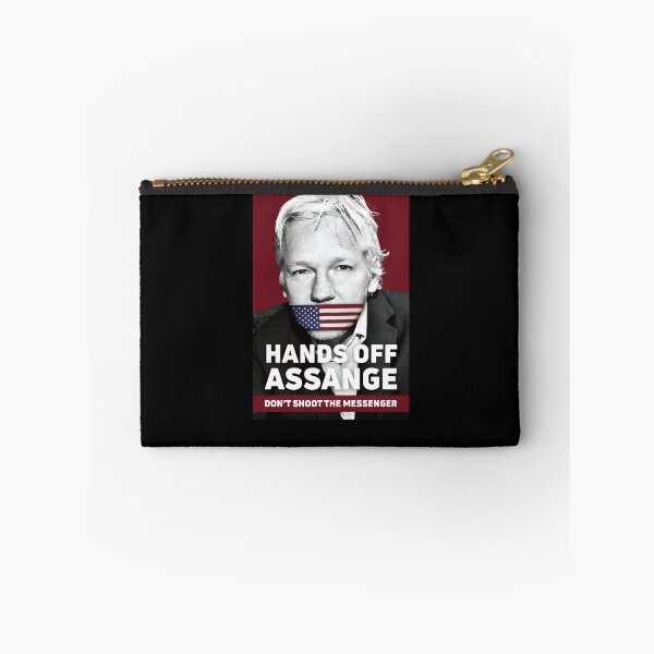 Item preview, Hands Off Asssange Don_t Shoot the Messenger designed and sold by gloria-newel.