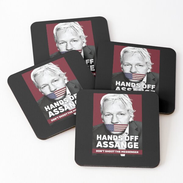 Item preview, Hands Off Asssange Don_t Shoot the Messenger designed and sold by gloria-newel.