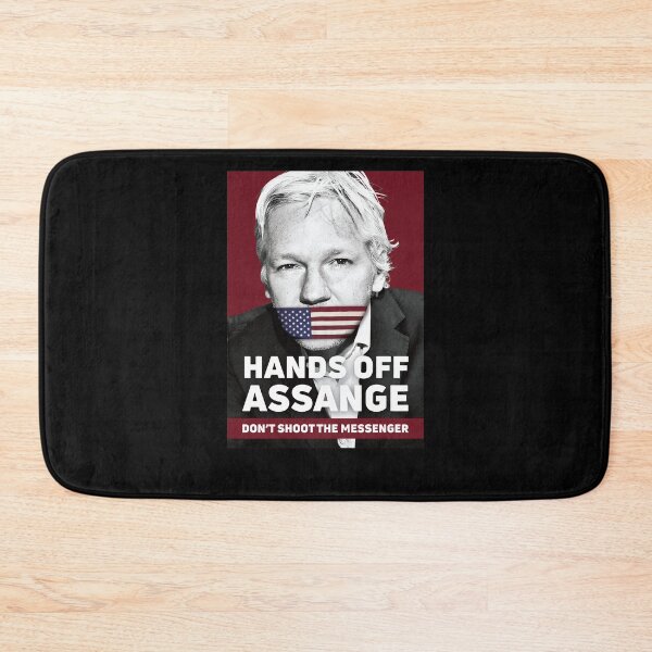 Item preview, Hands Off Asssange Don_t Shoot the Messenger designed and sold by gloria-newel.