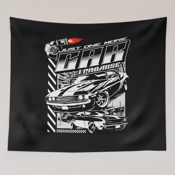 Item preview, Just One More Car I Promise Classic Graphic designed and sold by woormle.