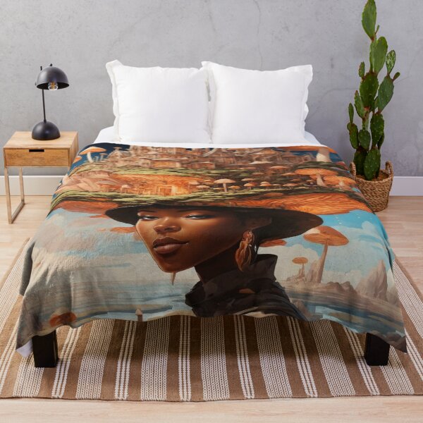 Item preview, Psychedelic Mushroom Portraits: A Trippy Delight 19 designed and sold by TheTechnoCanvas.