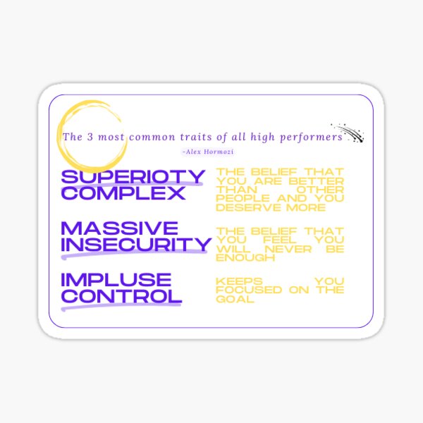Item preview, The 3 most common traits of all high performers designed and sold by justjesse5.