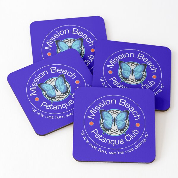 Item preview, Pale Mission Beach Petanque Club logo for coloured shirts designed and sold by SalB64.