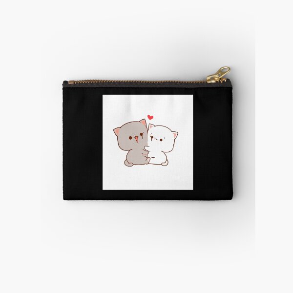 Item preview, cute cats- peach and goma Throw Pillow  .   	 designed and sold by sivorndydsong.