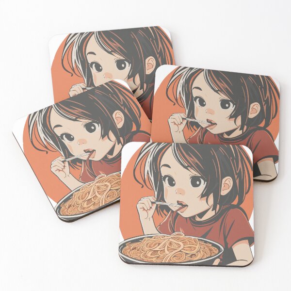 Item preview, Girl Eating Spaghetti designed and sold by DesignFusion2.