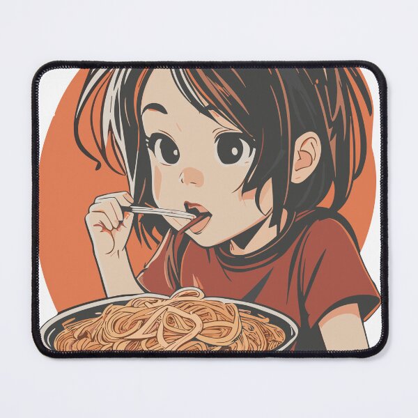 Item preview, Girl Eating Spaghetti designed and sold by DesignFusion2.