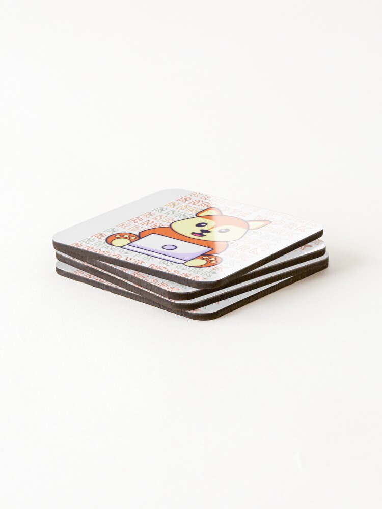 Thumbnail 4 of 5, Coasters (Set of 4), Remote Work - Another Passive Income designed and sold by GoDelta.