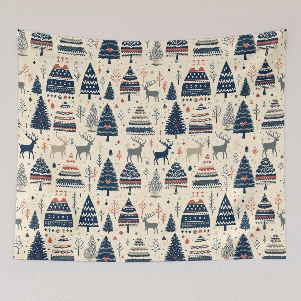 Item preview, Hygge Christmas Jumper Knitting Pattern - Nordic Fair Isle Pattern 0.2 designed and sold by Oh Halo Berry.