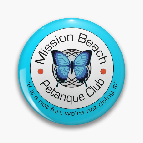 Item preview, Mission Beach Petanque Club Logo for white or light coloured shirts designed and sold by SalB64.