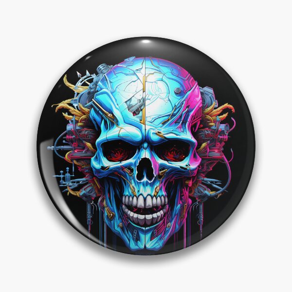 Item preview, Cyberpunk Skull designed and sold by GalacticLabs.