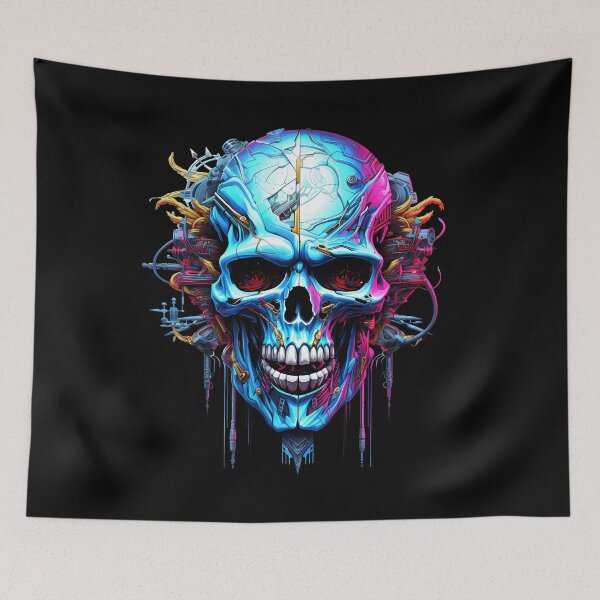 Item preview, Cyberpunk Skull designed and sold by GalacticLabs.