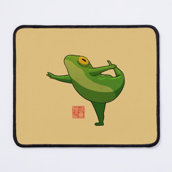 Item preview, yoga frog dancer designed and sold by DingHuArt.
