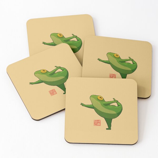Item preview, yoga frog dancer designed and sold by DingHuArt.